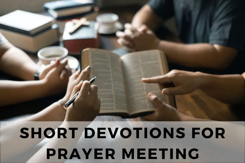 Short Devotion for Prayer Meeting