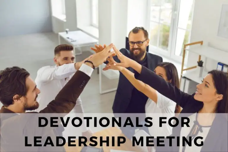 5 Inspiring Devotionals for Your Next Leadership Meeting