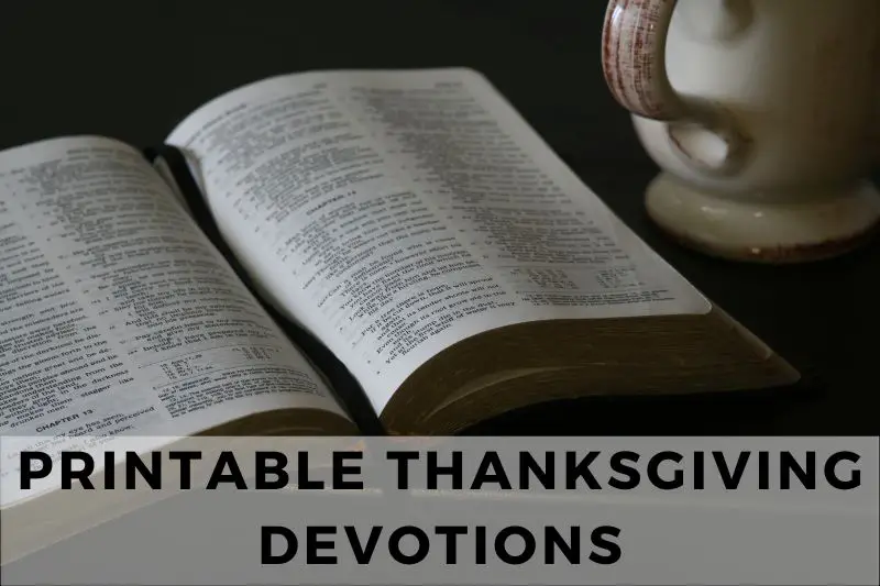 Printable Thanksgiving Devotions