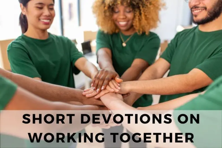 A Short Devotion on Working Together Towards One Purpose
