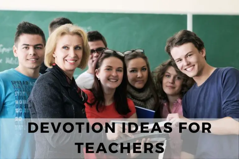 Ideas for Teachers on Devotions