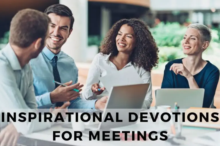 Use These Inspirational Devotions for Your Meetings