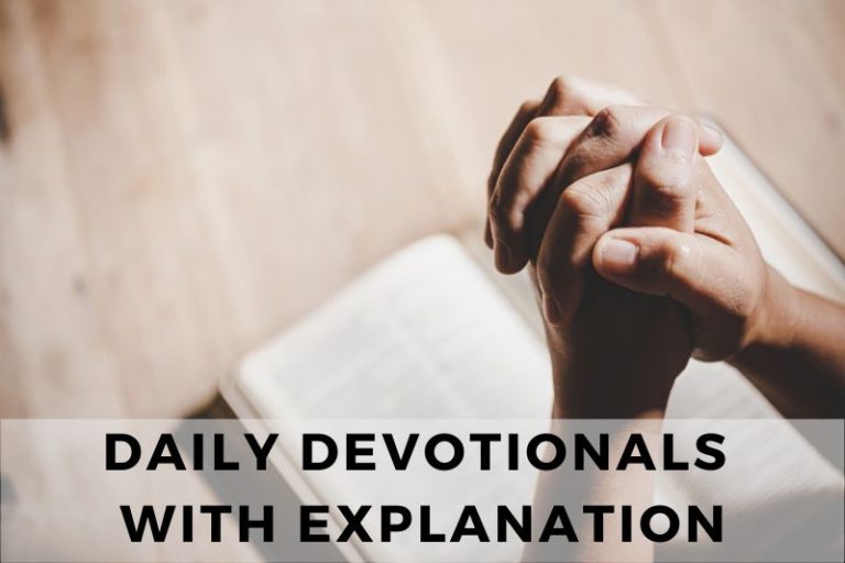 7-Day Daily Devotional with Explanations