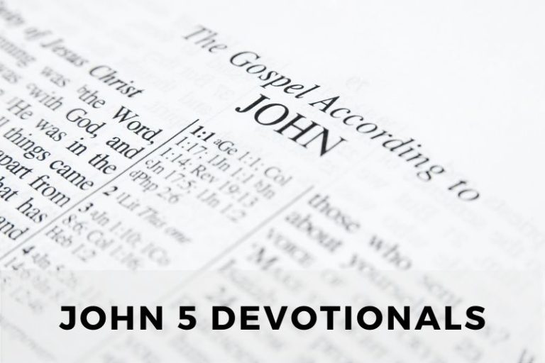 Sample Devotionals on John 5