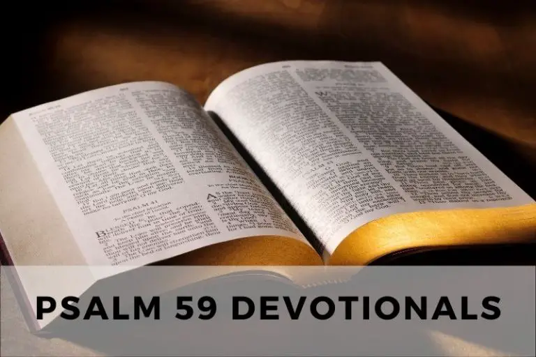 Psalm 59 Devotionals: Trusting God in Times of Danger