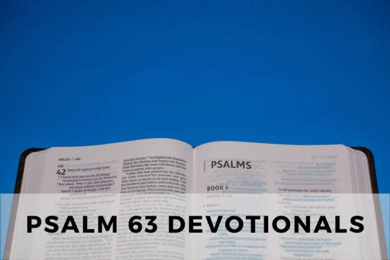 Psalm 63 Devotionals: Seeking Satisfaction in God