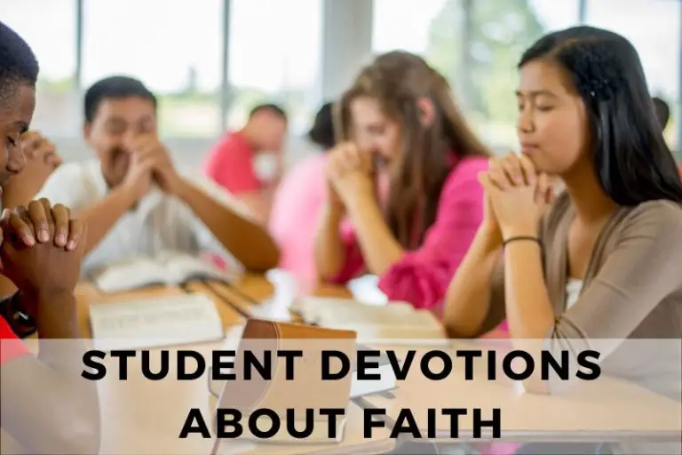 Student Devotions About Faith and Trust in God