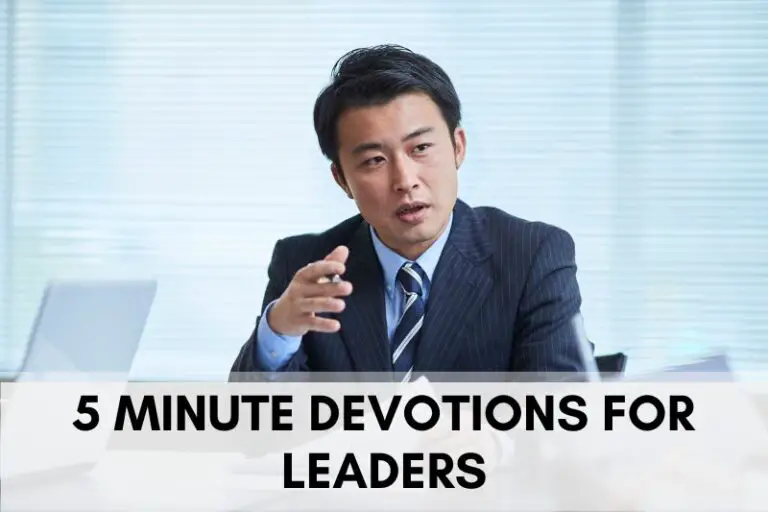 5 Minute Devotions for Leaders Seeking Daily Strength