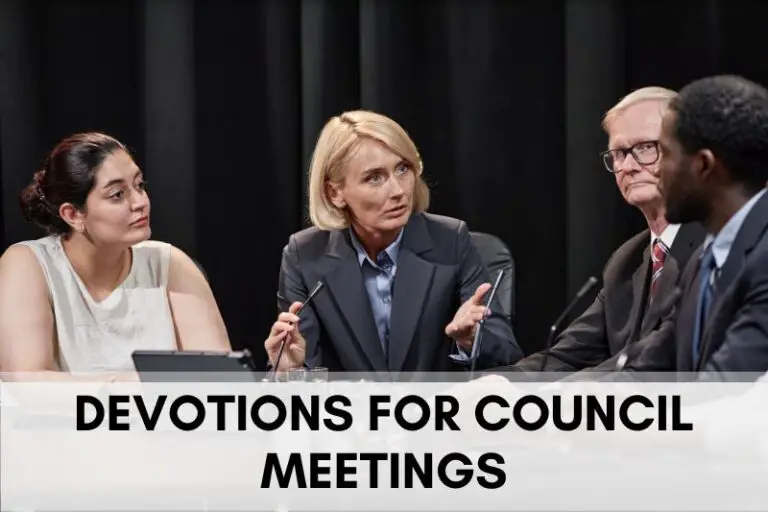 Faith-Rooted Devotions for Your Next Council Meeting