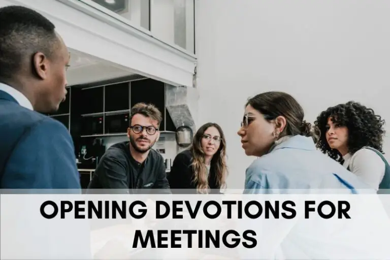 Opening Devotions for Meetings