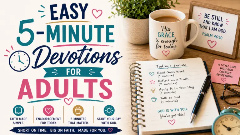 5 minute devotions for adults