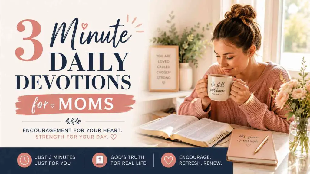 3 minute daily devotions for moms