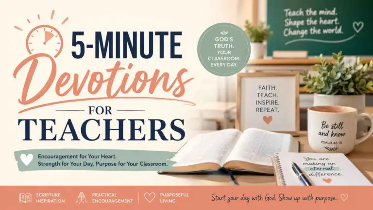5-Minute Devotions for Teachers for Busy School Days
