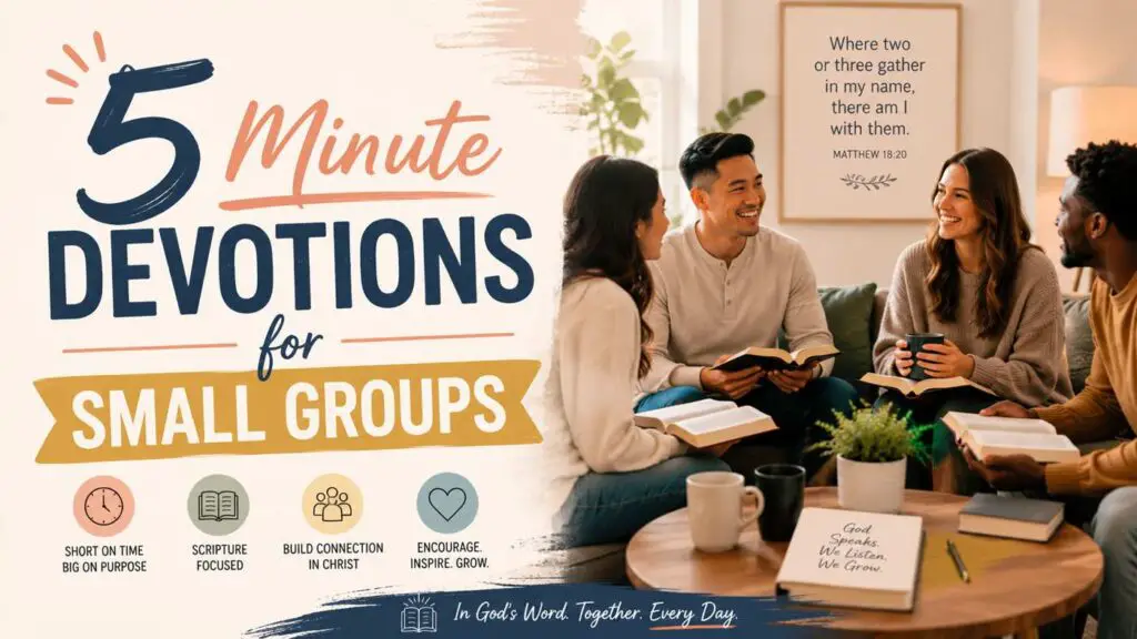 5 minute devotions for small groups