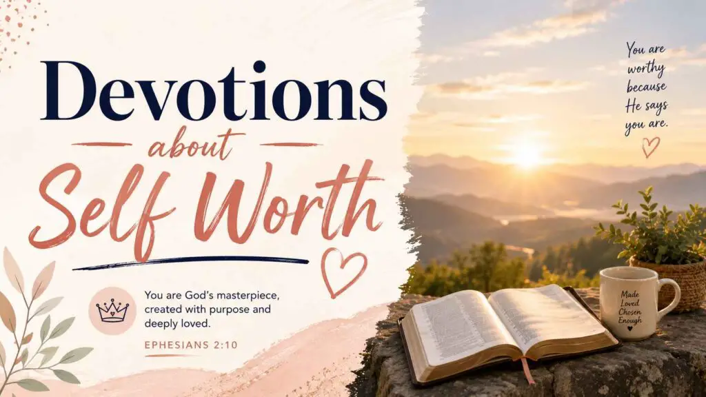Devotions About Self Worth