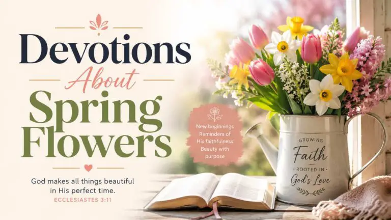 Devotions About Spring Flowers and New Beginnings