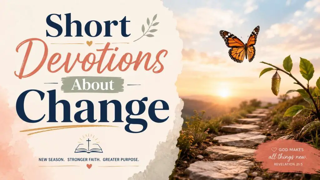 Short Devotion About Change
