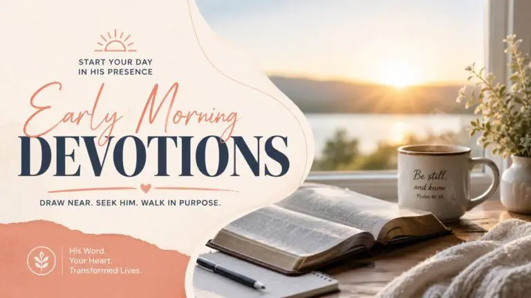 Early Morning Devotions for Quiet Time With God