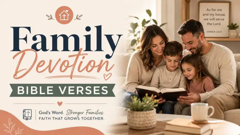 Family Devotions With Bible Verses for Christian Homes