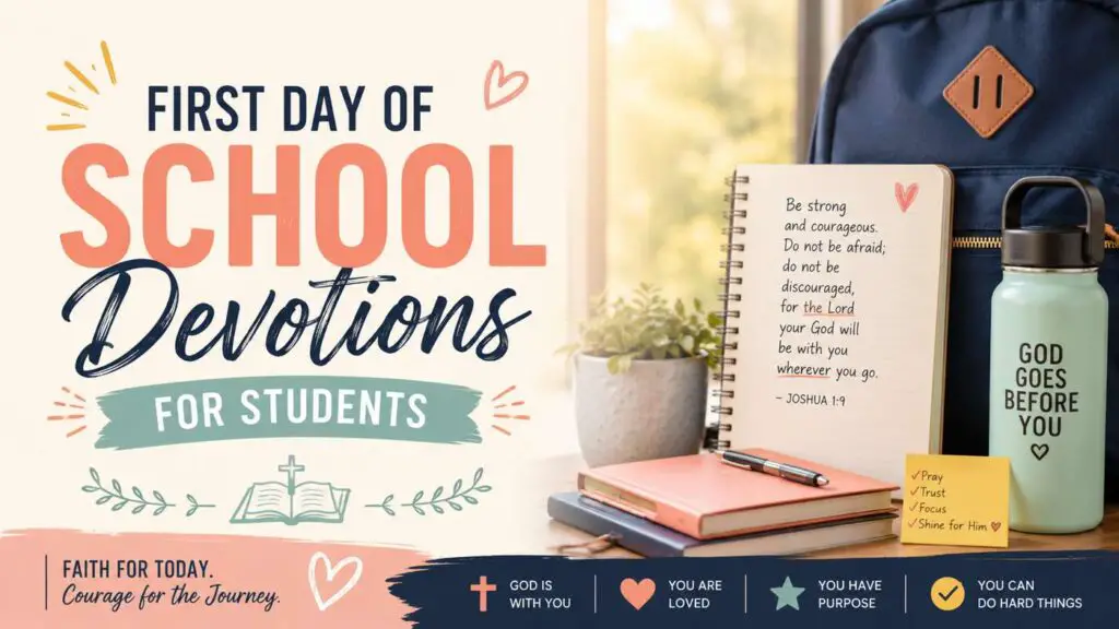 first day of school devotion for students