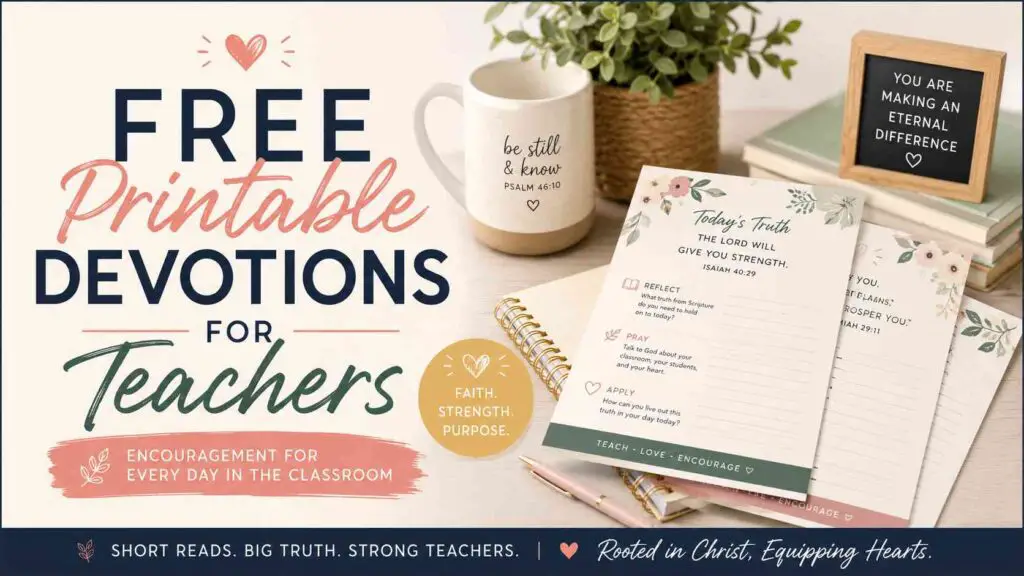 free printable devotions for teachers