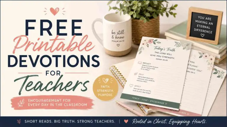 Free Printable Devotions for Teachers With Bible Verses