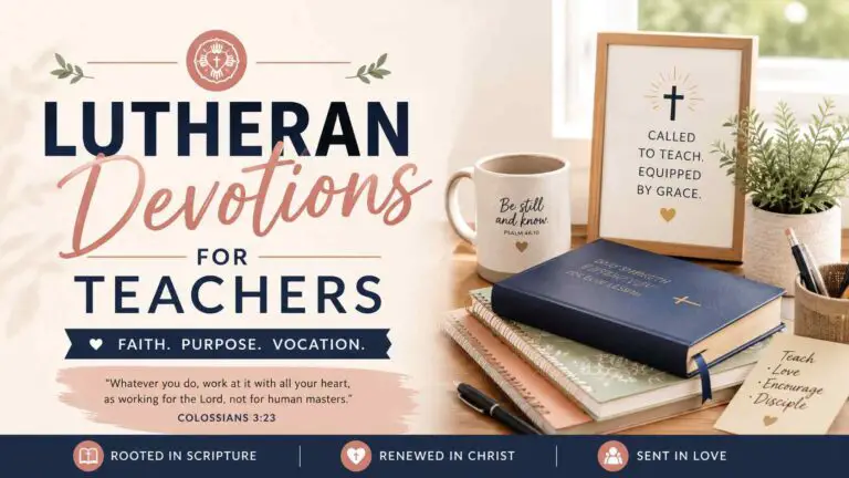 Lutheran Devotions for Teachers for Grace, Faith, and Service