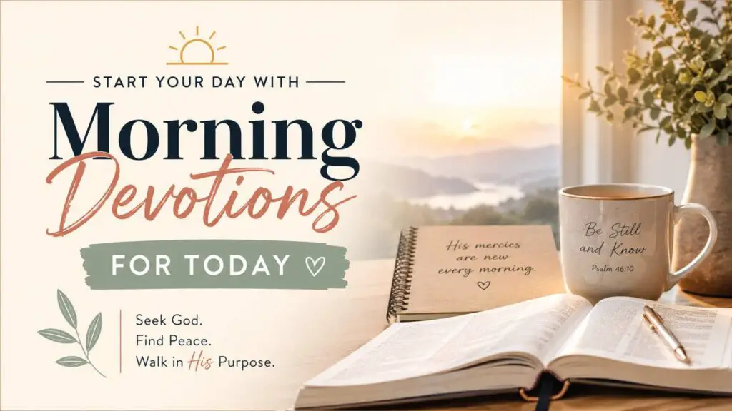 morning devotion for today