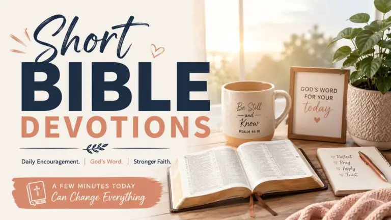 Short Bible Devotions for Strength and Encouragement