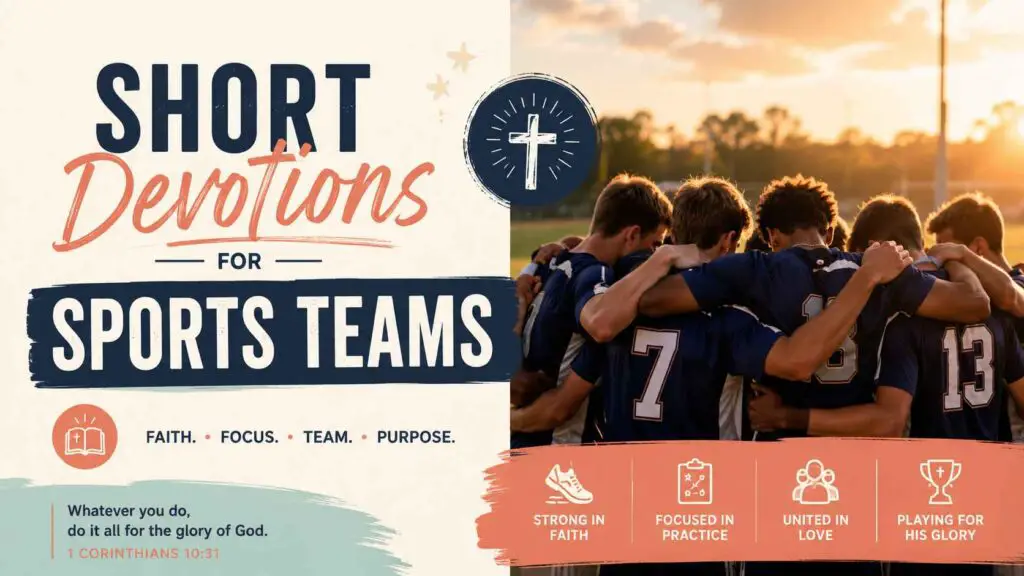 short devotions for sports teams
