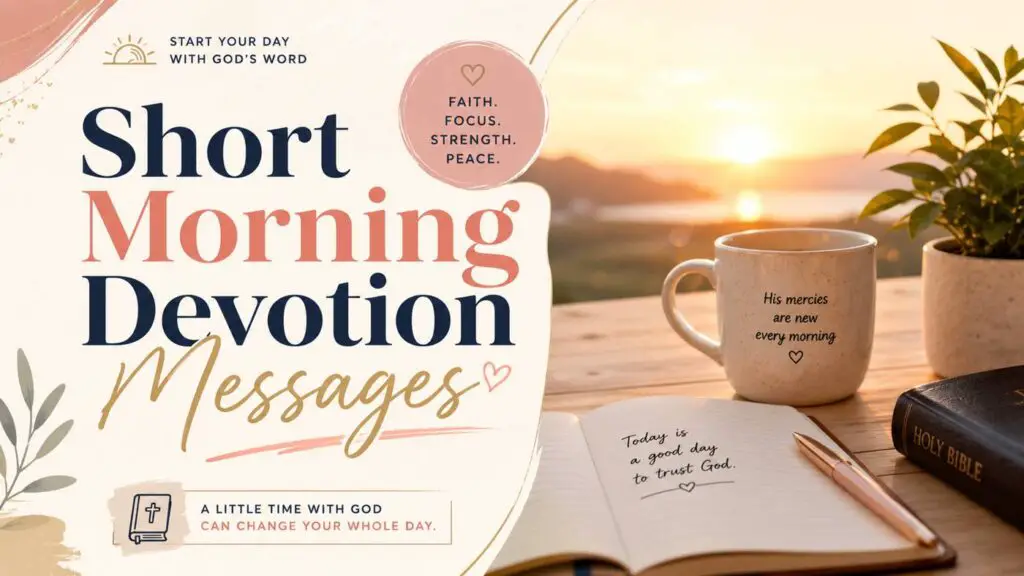 short morning devotion messages