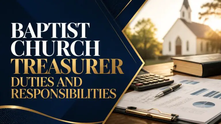 Baptist Church Treasurer Duties and Responsibilities