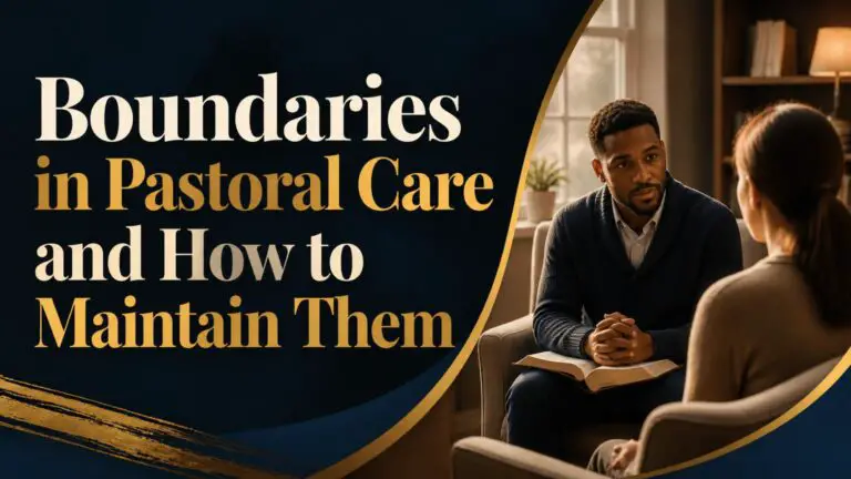 Boundaries in Pastoral Care and How to Maintain Them