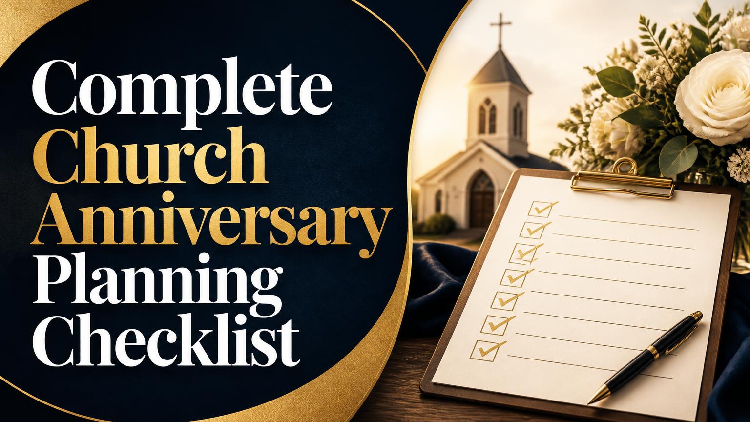 Church Anniversary Planning Checklist
