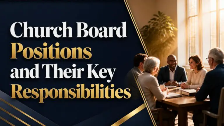 Church Board Positions and Their Key Responsibilities