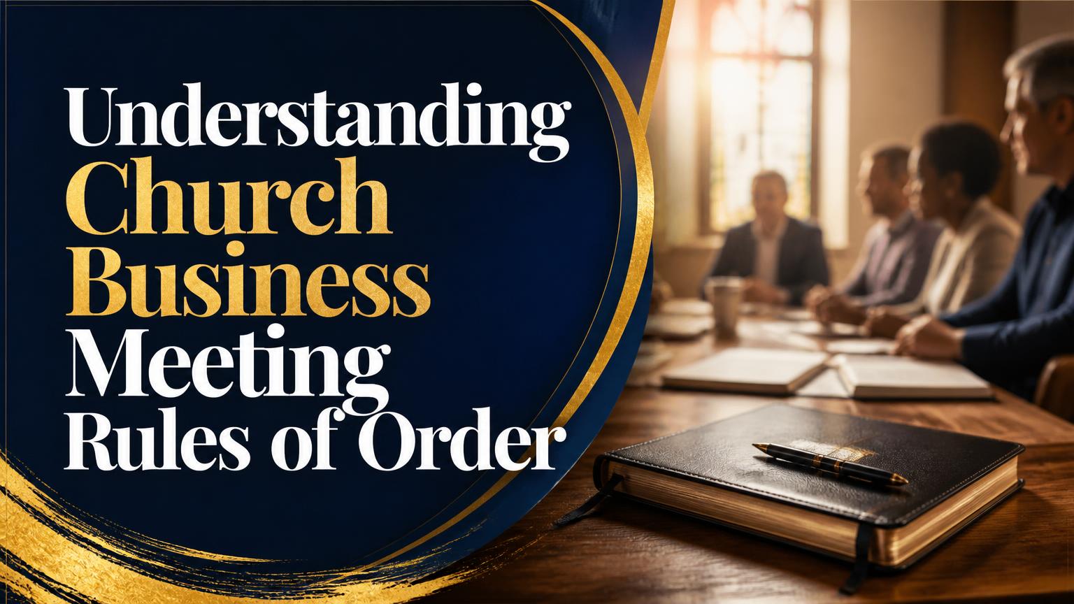 Church Business Meeting Rules of Order