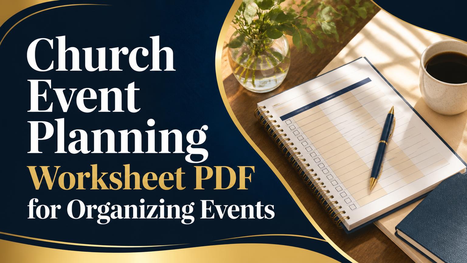 Church Event Planning Worksheet PDF