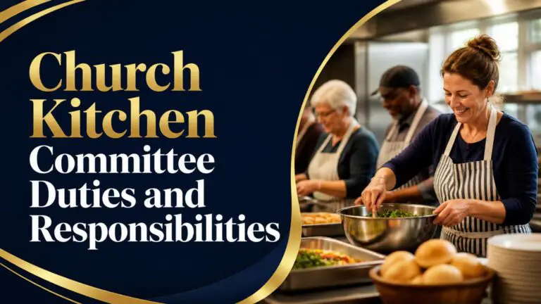 Church Kitchen Committee Duties and Responsibilities