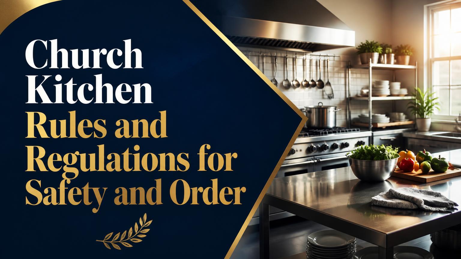 Church Kitchen Rules and Regulations
