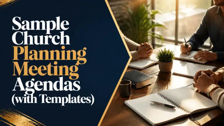 Sample Church Planning Meeting Agendas (with Templates)