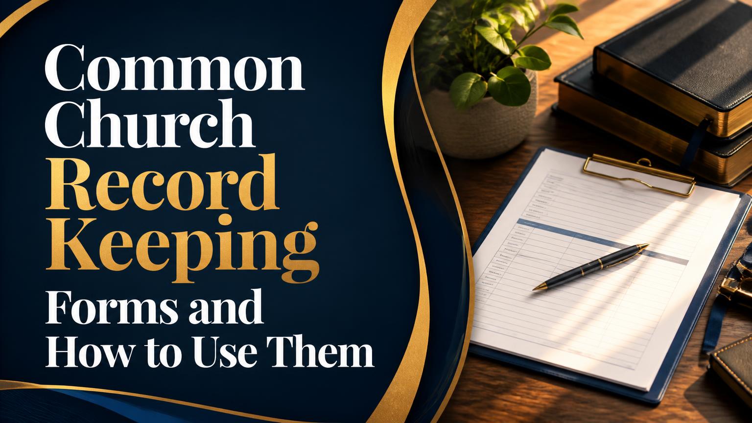 Church Record Keeping Forms