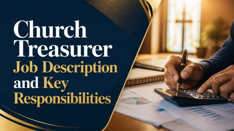 Church Treasurer Job Description and Key Responsibilities