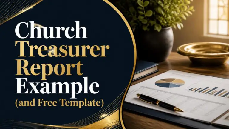 Church Treasurer Report Example (and Free Template)