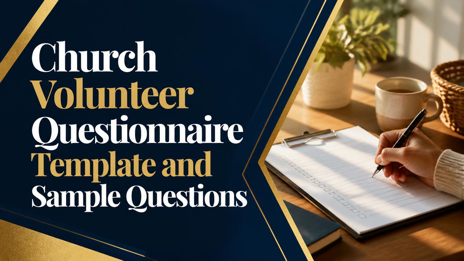 Church Volunteer Questionnaire Template and Sample Questions ...