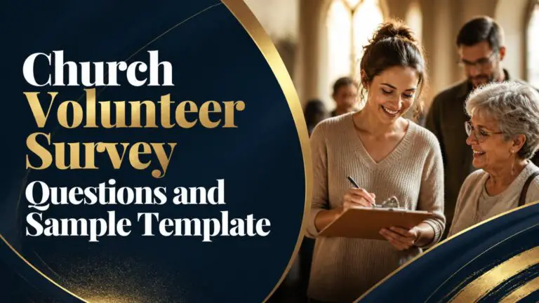 Church Volunteer Survey Questions and Sample Template
