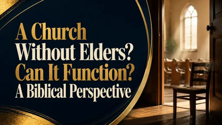 A Church Without Elders? Can It Function? A Biblical Perspective