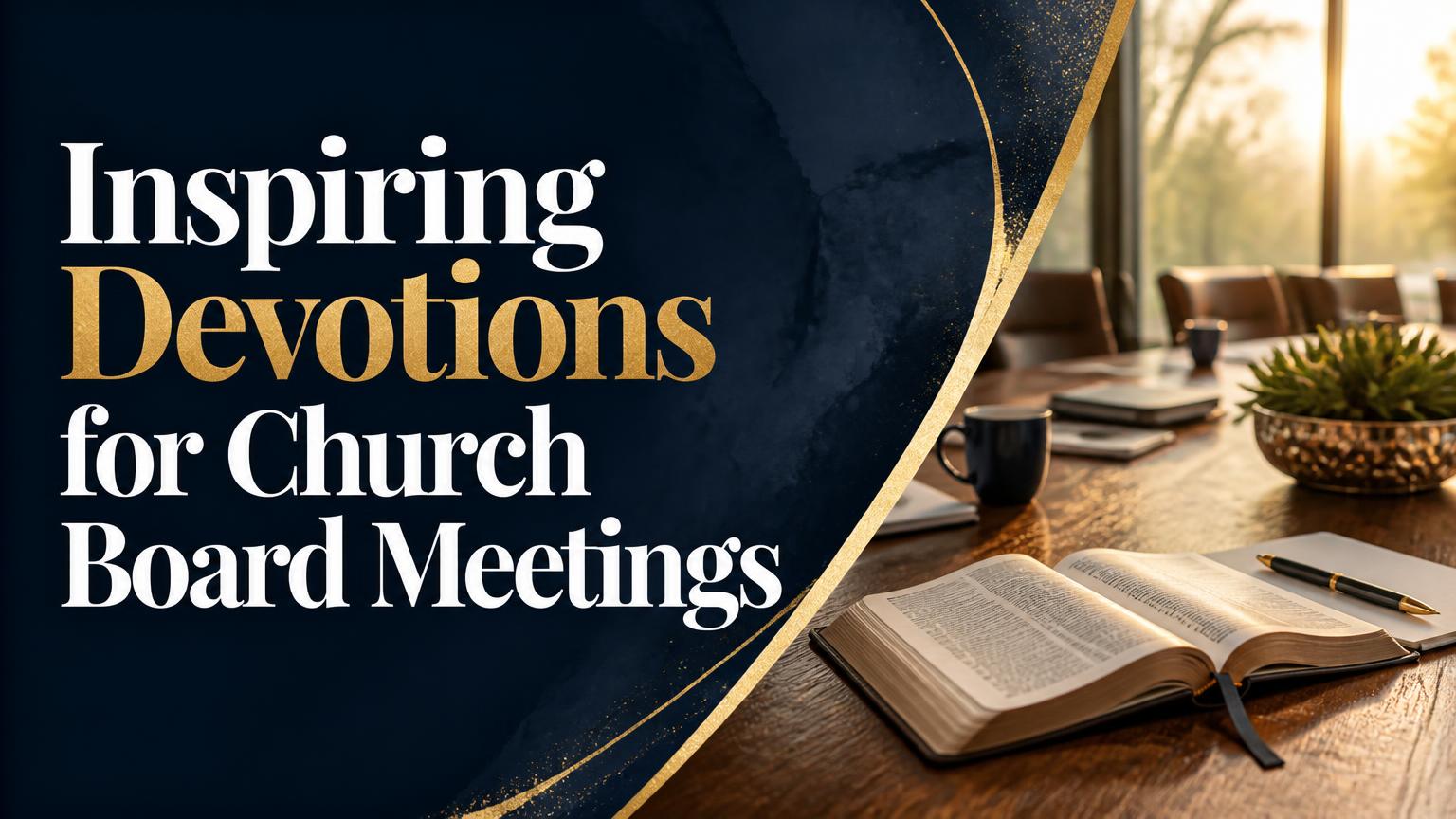 Devotions for Church Board Meetings