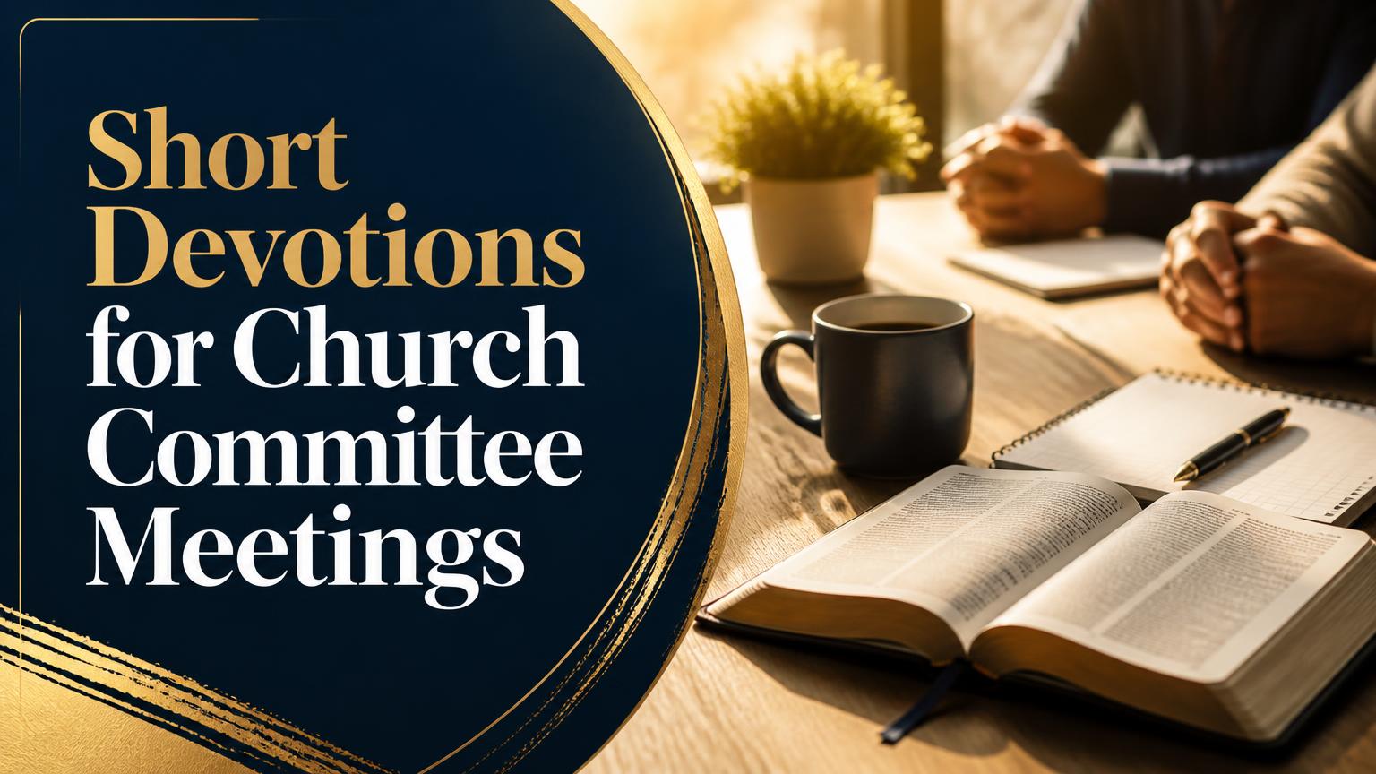 Devotions for Church Committee Meetings