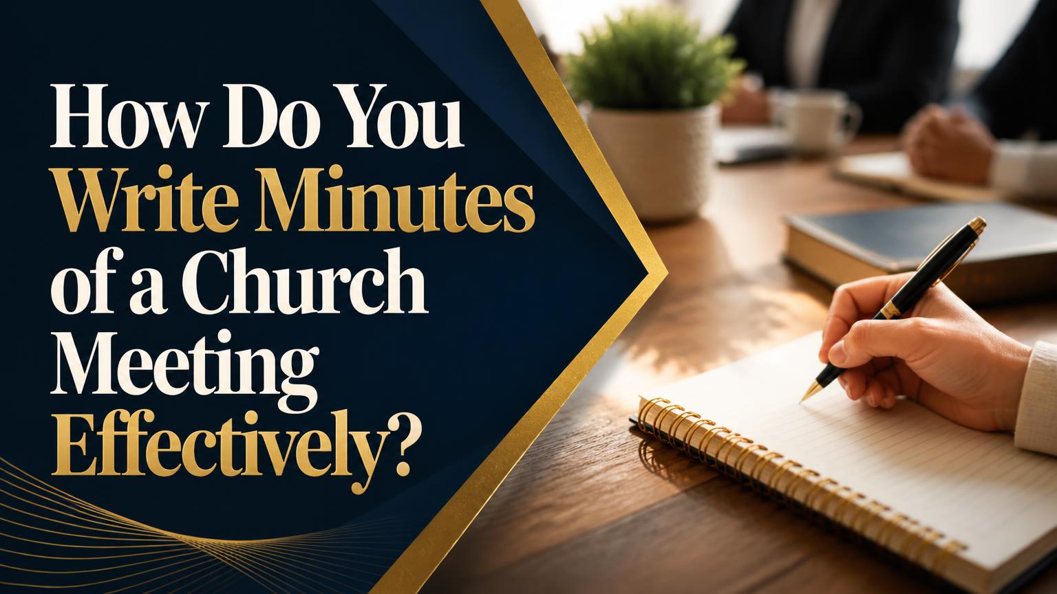 How Do You Write Minutes of a Church Meeting