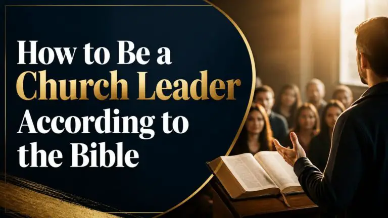 How to Be a Church Leader According to the Bible